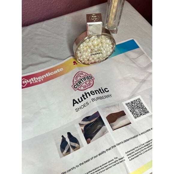 Burberry Navy Check Espadrilles Size 8.5/ 39 - Picture 9 of 9